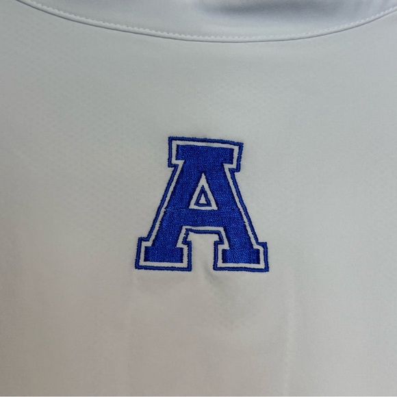 Nike Repel Lightweight White TEAM Short Sleeve 1/4 Zip Pullover Royal Blue “A” - Picture 10 of 14